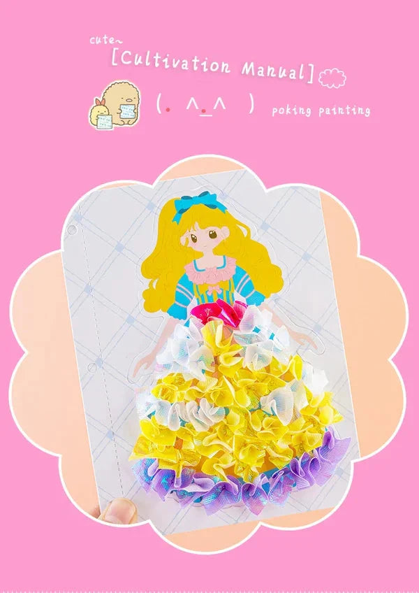 Hand-drawn creative sketchbook with stickers