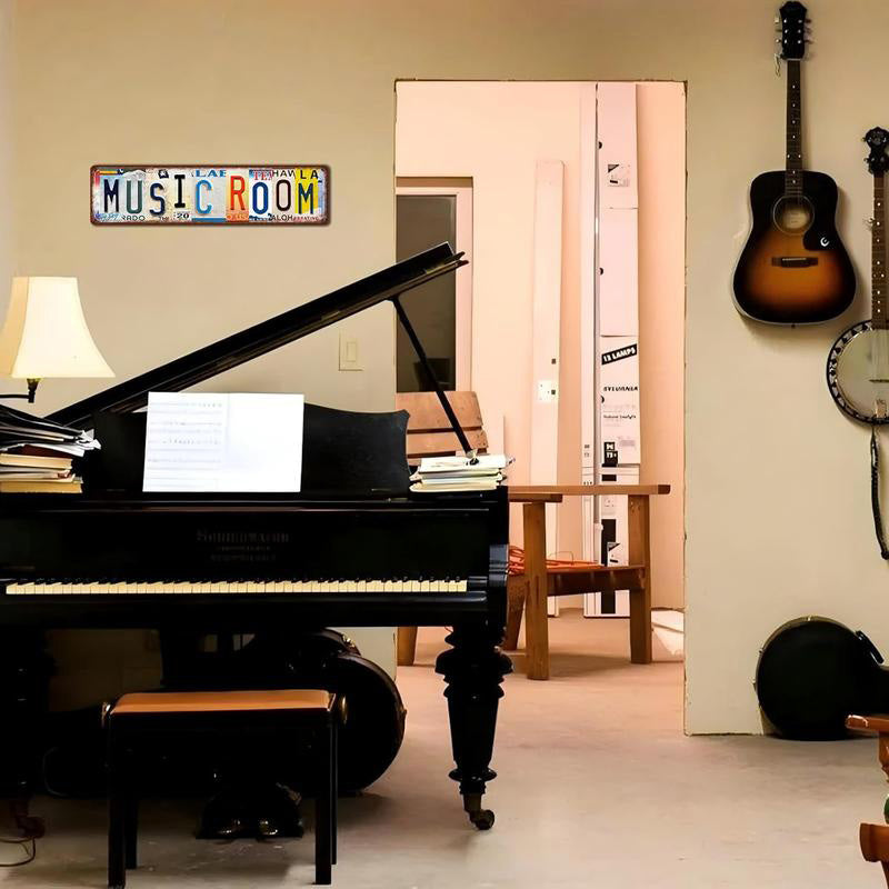 Vintage "Love You More" License Plate Tin Sign