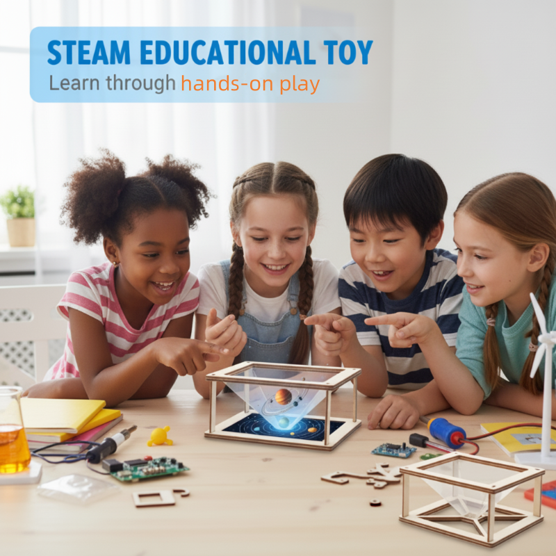 DIY 3D Holographic Projector Kit for Kids