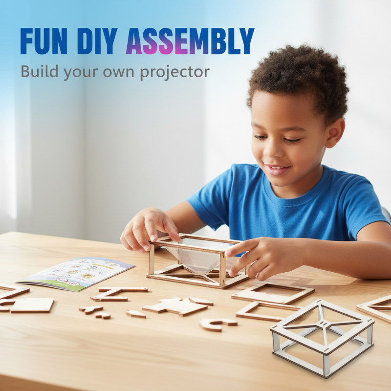 DIY 3D Holographic Projector Kit for Kids