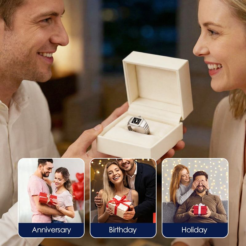 Alloy Finger Watch Ring