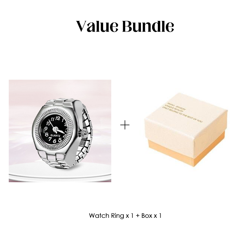 Alloy Finger Watch Ring