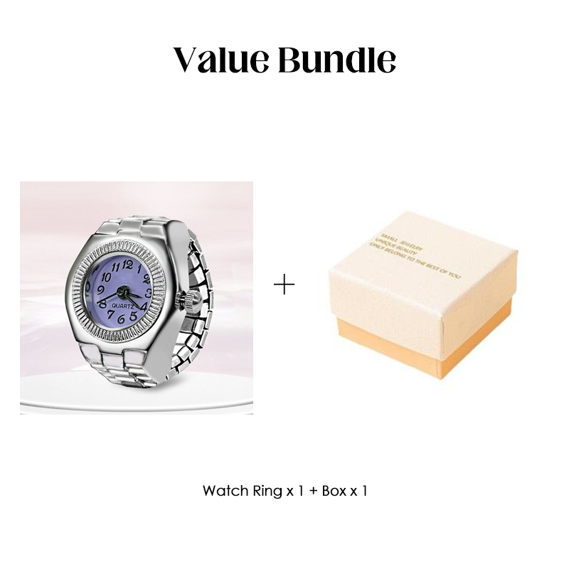 Alloy Finger Watch Ring