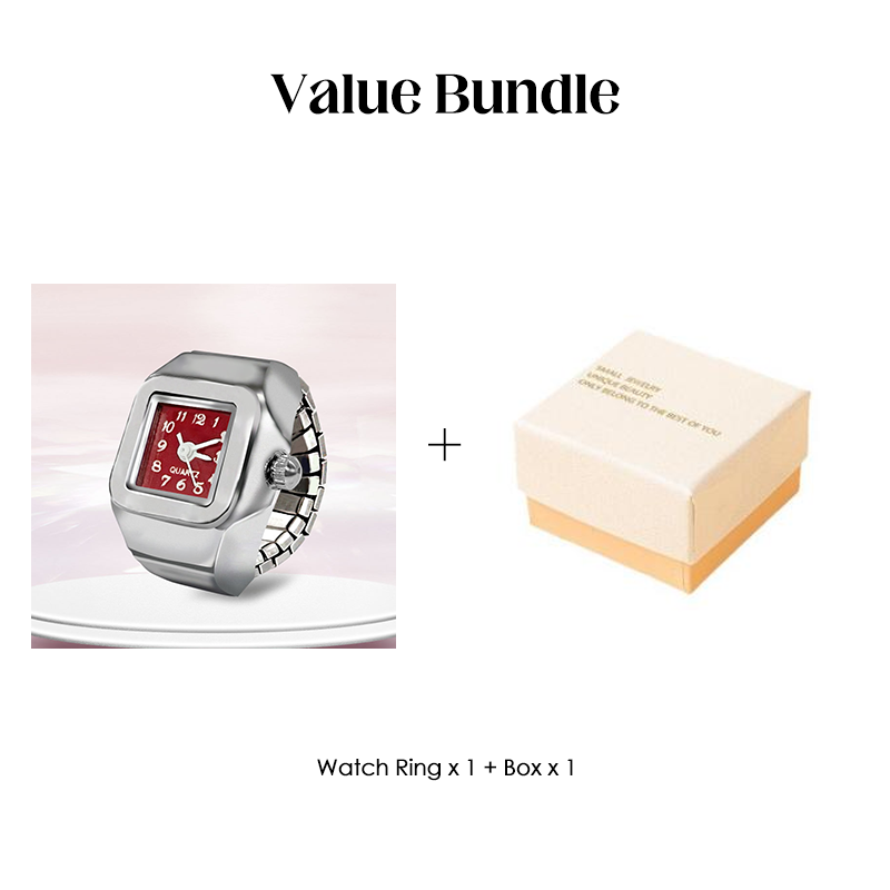 Alloy Finger Watch Ring