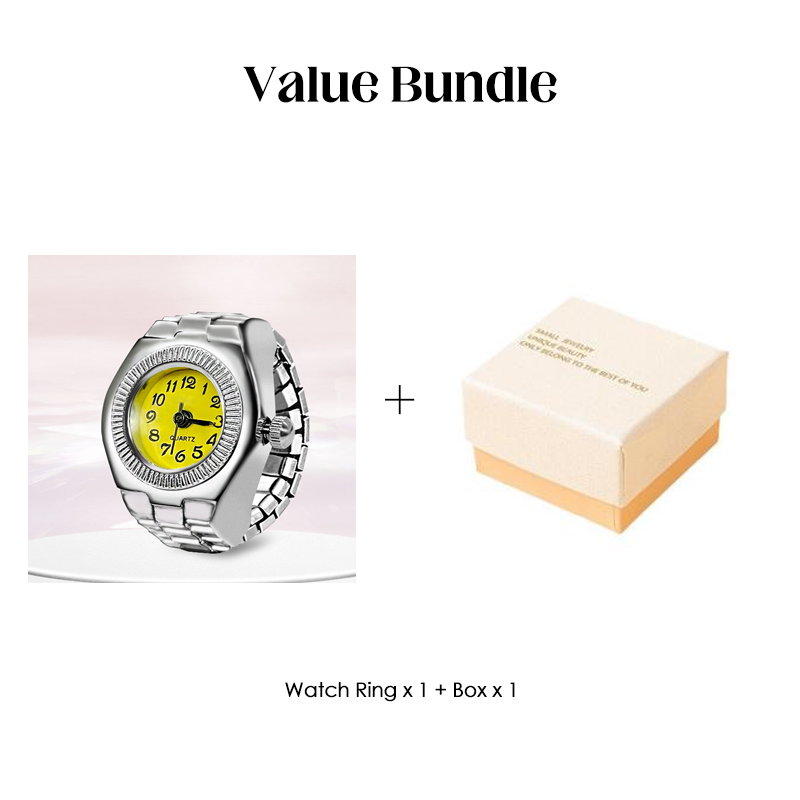 Alloy Finger Watch Ring