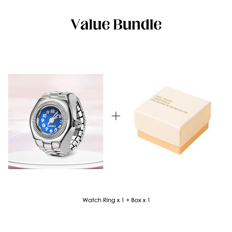 Alloy Finger Watch Ring