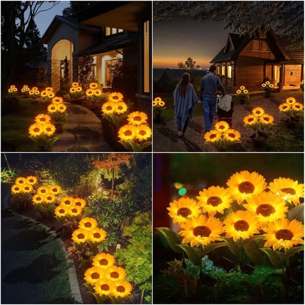 🌻50% OFF! ☀️ Waterproof sunflower solar lamps – Realistic petals, IP65 protection rating, and automatic 8 to 12 hour lighting ☀️🌻