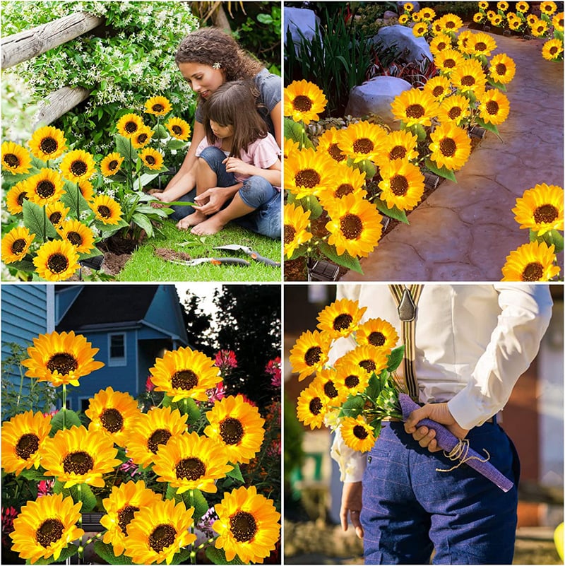 🌻50% OFF! ☀️ Waterproof sunflower solar lamps – Realistic petals, IP65 protection rating, and automatic 8 to 12 hour lighting ☀️🌻