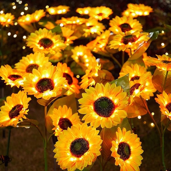 🌻50% OFF! ☀️ Waterproof sunflower solar lamps – Realistic petals, IP65 protection rating, and automatic 8 to 12 hour lighting ☀️🌻