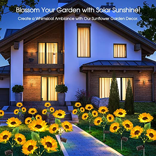 🌻50% OFF! ☀️ Waterproof sunflower solar lamps – Realistic petals, IP65 protection rating, and automatic 8 to 12 hour lighting ☀️🌻