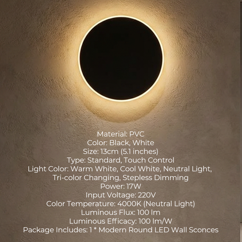 50% OFF!! 🌟Modern Round LED Wall Sconces