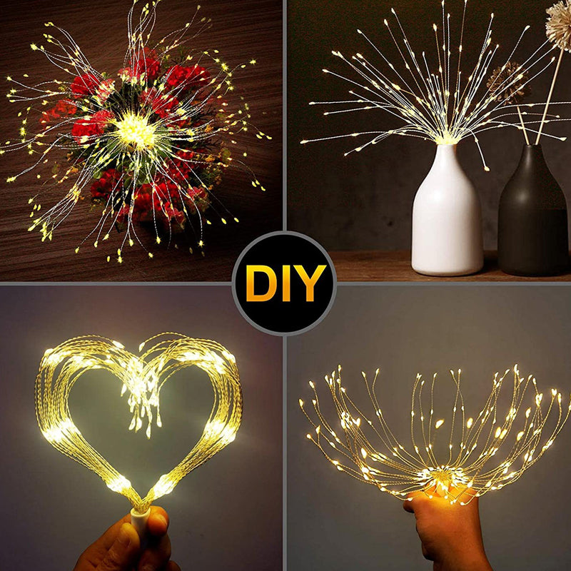 Solar Firework String Lights for Yard & Parties