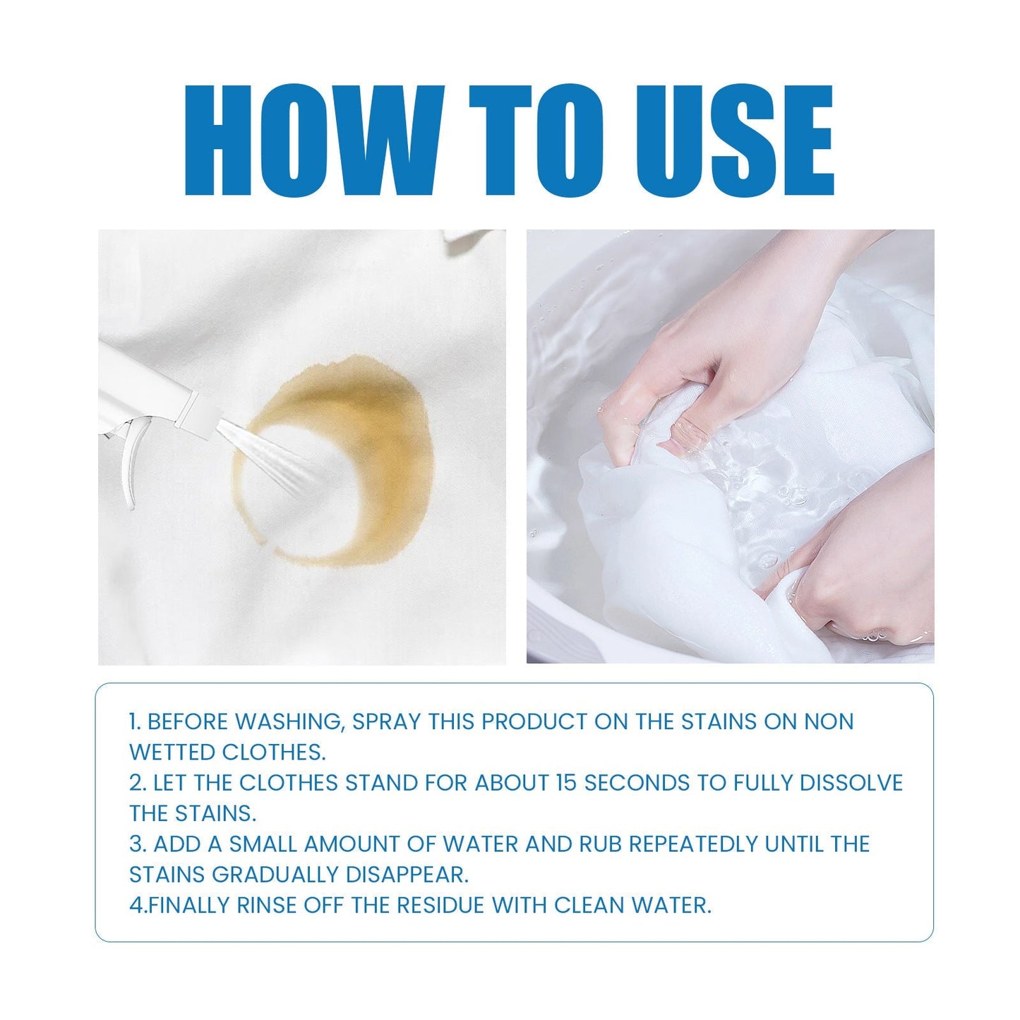 Powerful Laundry Stain Remover Spray