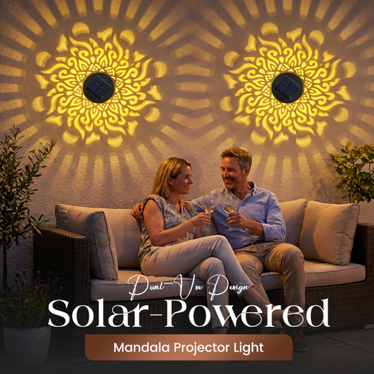 📢📢50% OFF!! ⏰Solar-powered mandala projector