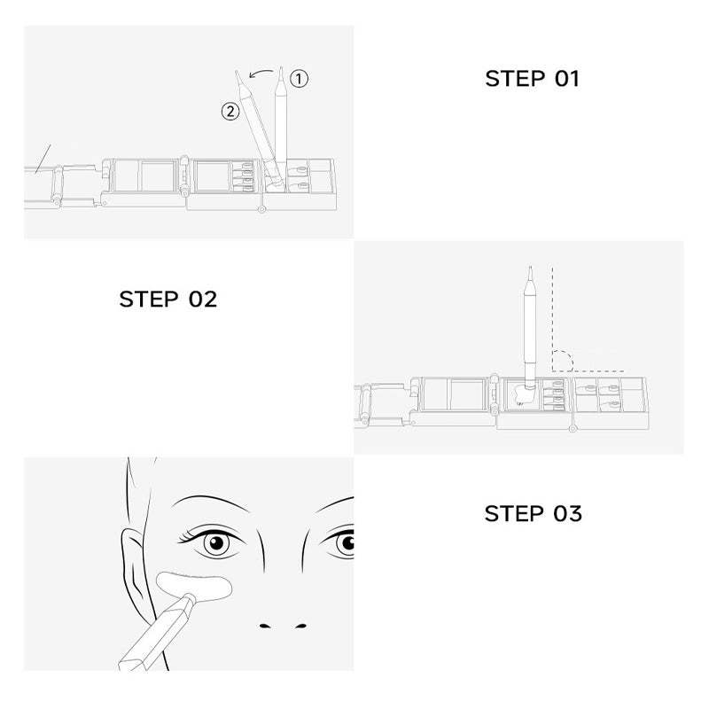 3-in-1 Kit: Eyeliner and Lower Lash Stamp