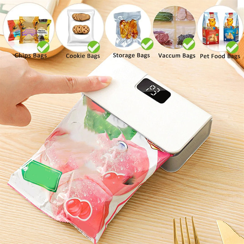 💎 50% OFF THE 2-IN-1 MINI SEALER! 💎 USB-C Rechargeable, 6 Heat Settings & Built-in Cutter Blade ✨
