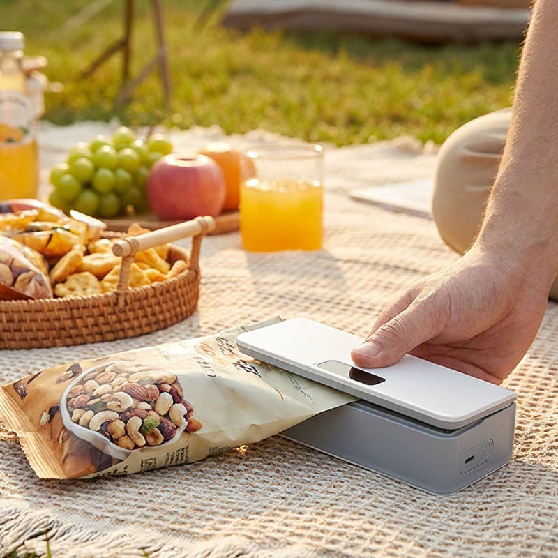 💎 50% OFF THE 2-IN-1 MINI SEALER! 💎 USB-C Rechargeable, 6 Heat Settings & Built-in Cutter Blade ✨