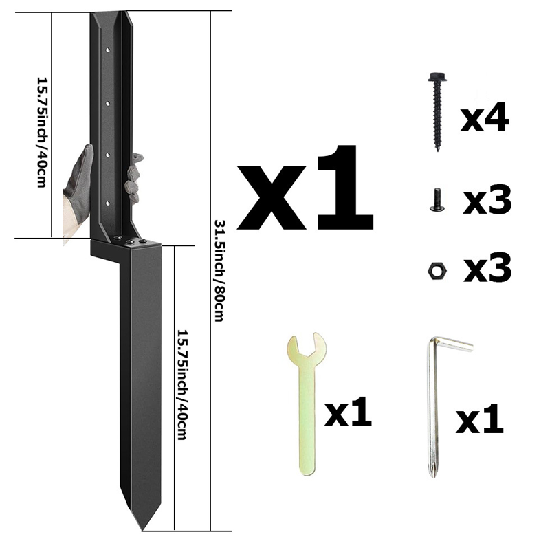 Repair kit for heavy-duty fence posts