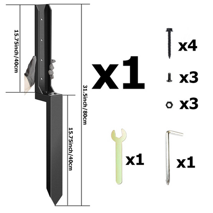 Repair kit for heavy-duty fence posts