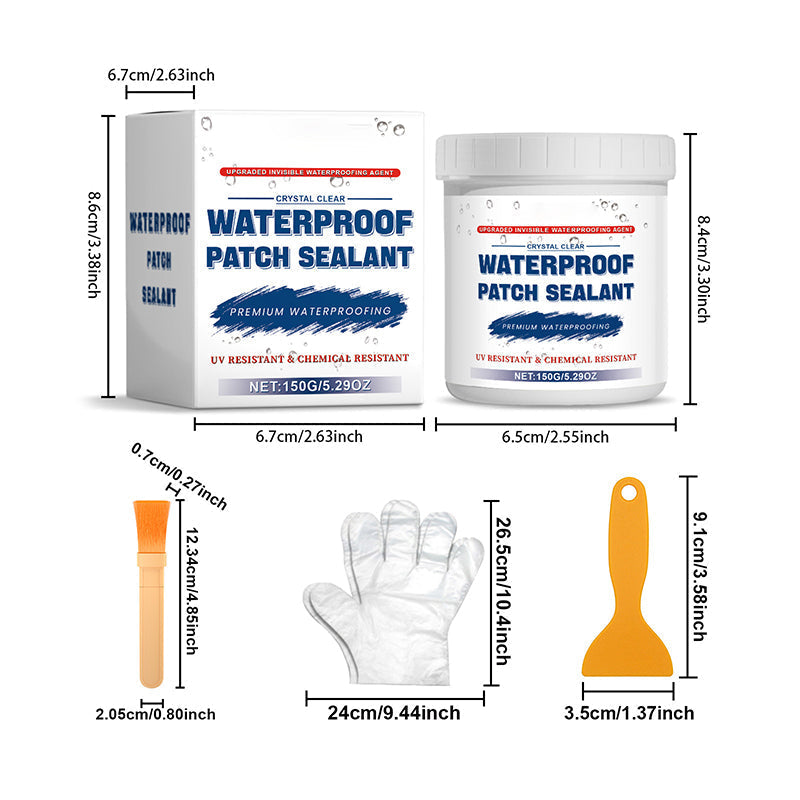 💧 Transparent Waterproof Sealant – Anti-Leakage, Includes Tools 🔧🛡️