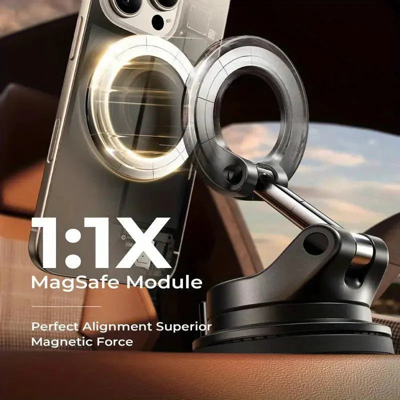 Pxcxu🔥HOT SALE🔥Foldable Magnetic Car Phone Holder – Super Strong Magnet, Rock-Steady!