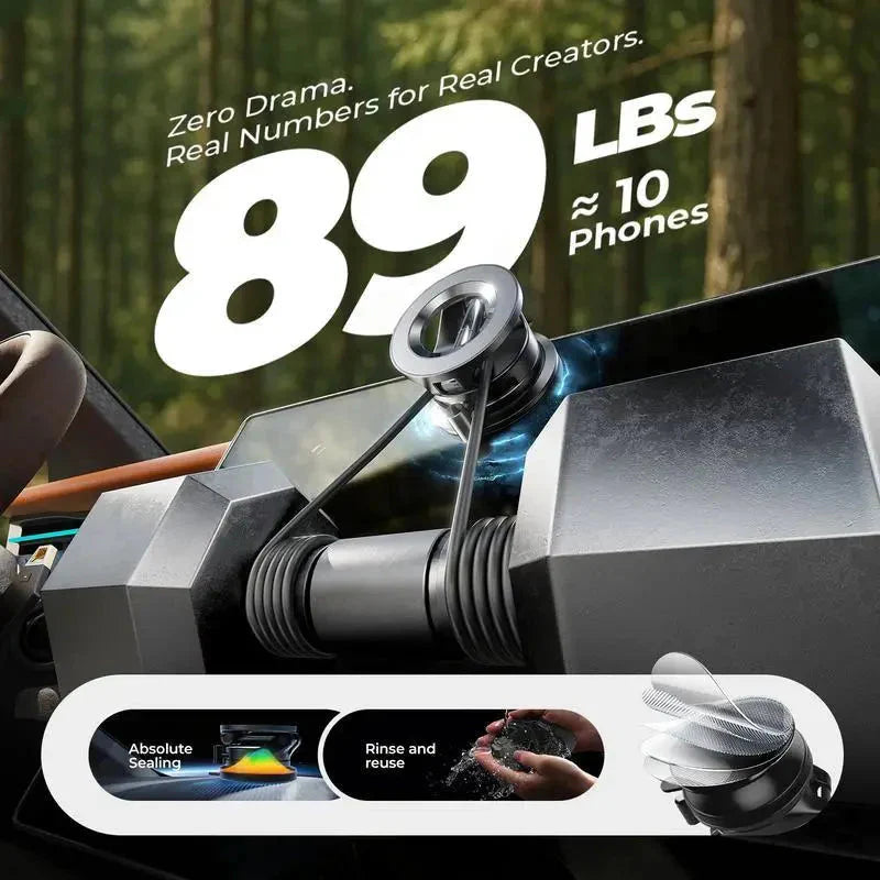 Pxcxu🔥HOT SALE🔥Foldable Magnetic Car Phone Holder – Super Strong Magnet, Rock-Steady!