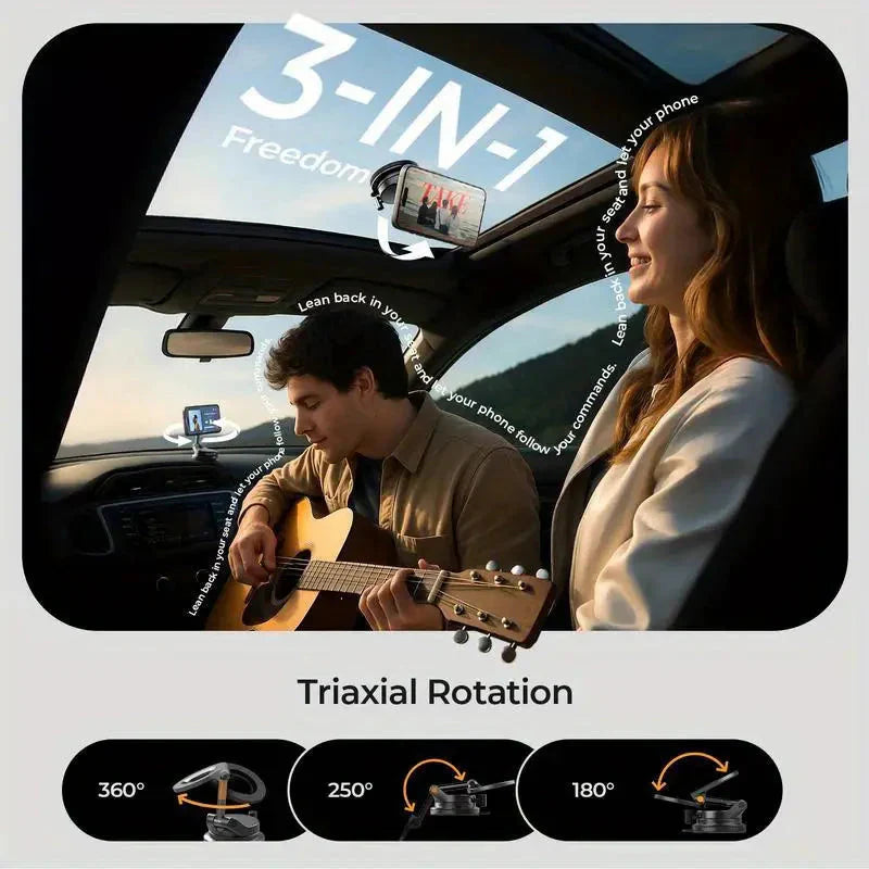 Pxcxu🔥HOT SALE🔥Foldable Magnetic Car Phone Holder – Super Strong Magnet, Rock-Steady!