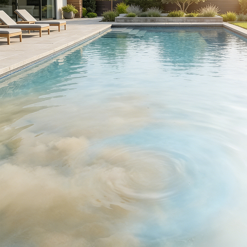 💧 Purifying liquid for pools – crystal-clear water, effortlessly! ✨ Say goodbye to green water and harsh chemicals – enjoy healthy, natural swimming every time. 🏊‍♂️💙