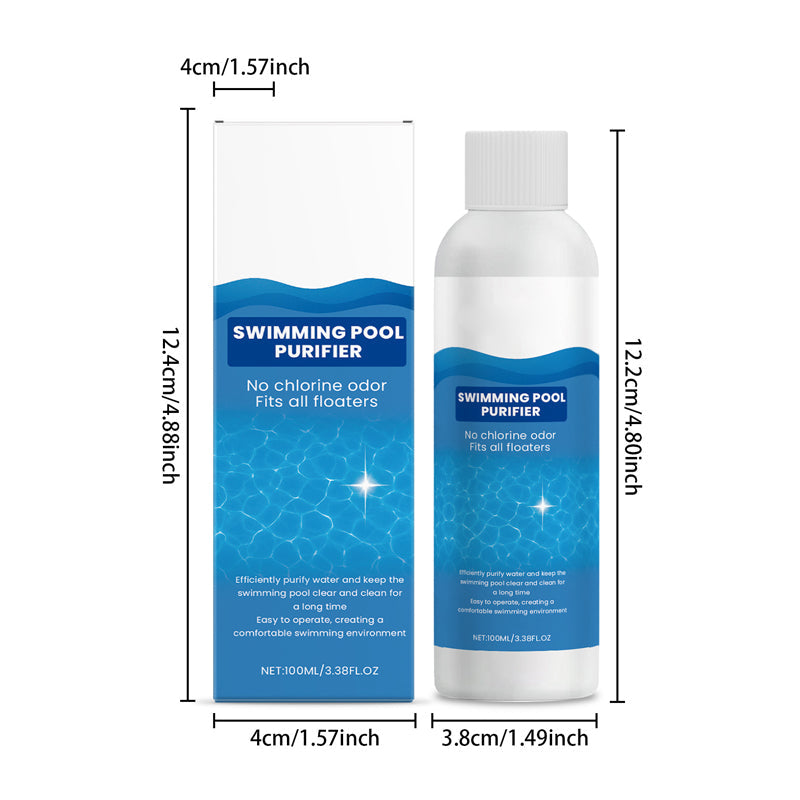 💧 Purifying liquid for pools – crystal-clear water, effortlessly! ✨ Say goodbye to green water and harsh chemicals – enjoy healthy, natural swimming every time. 🏊‍♂️💙