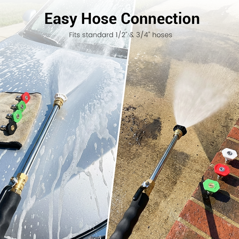 🔥Limited-time offer-High-Pressure Water Gun Wand – 3 Nozzles, Durable Alloy & Anti-Slip Grip for Ultimate Cleaning 💦