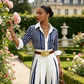 👚 50% OFF! 🔥 Women's 2-Piece Set – Striped Shirt & Wide-Leg Pants, Casual Look, Lightweight Fabric & Perfect for Summer 🌸