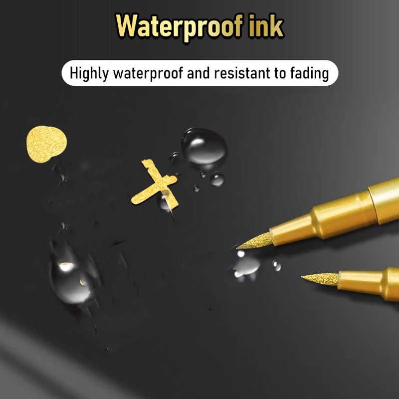 Waterproof Quick-Drying Metallic Markers