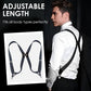Unisex Elastic Suspenders with 2 Clips