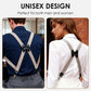 Unisex Elastic Suspenders with 2 Clips