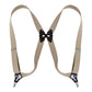 Unisex Elastic Suspenders with 2 Clips