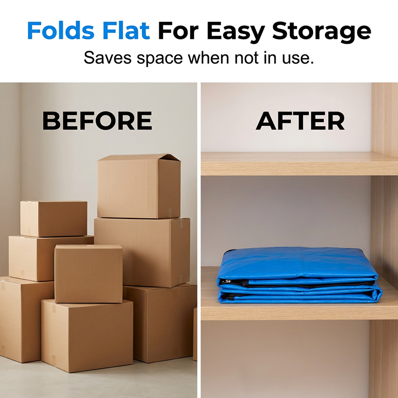 🧳50K+ SOLD!📦40% OFF! 🔥Collapsible Storage & Moving Bag – Heavy‑duty PE, water‑resistant. Extra‑large 180L, folds flat. Reinforced handles, perfect for moving or loft storage. 🏠