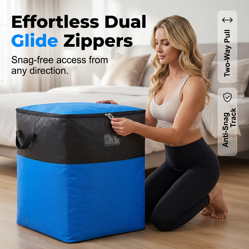 🧳50K+ SOLD!📦40% OFF! 🔥Collapsible Storage & Moving Bag – Heavy‑duty PE, water‑resistant. Extra‑large 180L, folds flat. Reinforced handles, perfect for moving or loft storage. 🏠