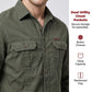 👔 LIMITED-TIME 50% OFF! ⚒️ Men's Long Sleeve Cotton Workwear Shirt – Durable, Breathable, Chest Pockets 🏔️