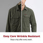👔 LIMITED-TIME 50% OFF! ⚒️ Men's Long Sleeve Cotton Workwear Shirt – Durable, Breathable, Chest Pockets 🏔️