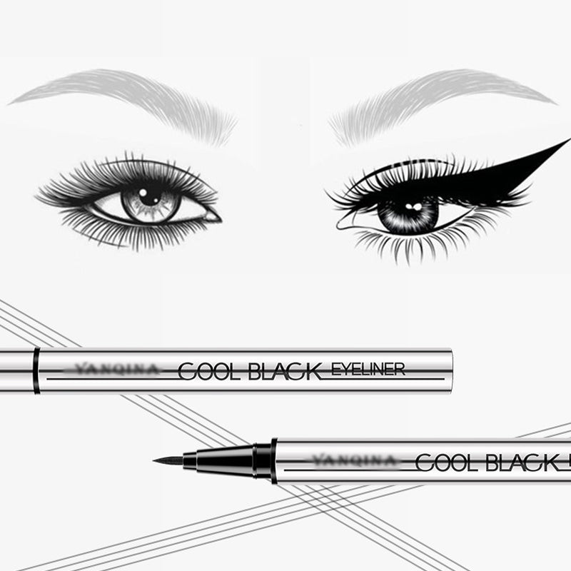 ✨50% OFF NOW! Waterproof Smudge Proof Eyeliner Pen – Ultra Fine Tip Liquid Eyeliner, Long Lasting Intense Black Eye Liner, 24H No Fade Quick Drying for Eye Makeup
