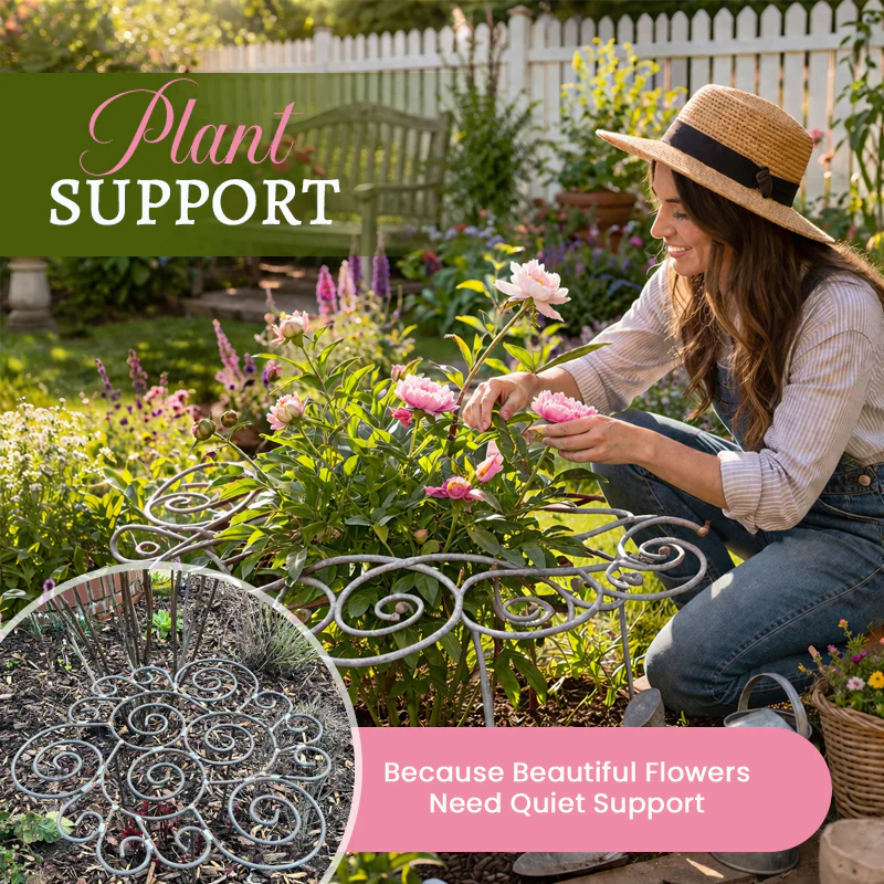 Sturdy plant support for flowers