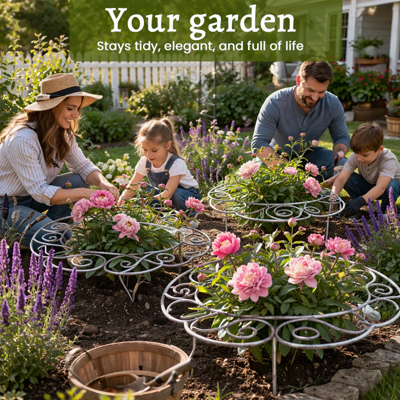 Sturdy plant support for flowers