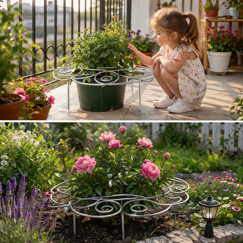 Sturdy plant support for flowers