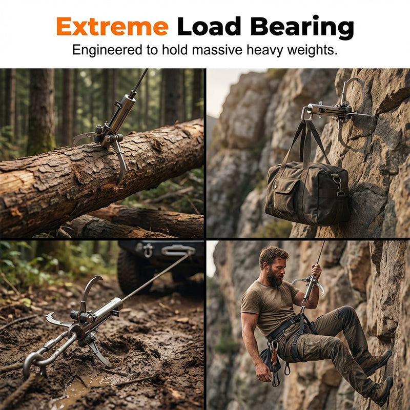 ⏰🔥LIMITED TIME 50% OFF! ⚓ Stainless Steel Folding Grappling Hook – Strong, Durable & Portable for Outdoor Adventures 🏞️✨