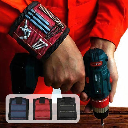 Adjustable Magnetic Wristband for Holding Screws