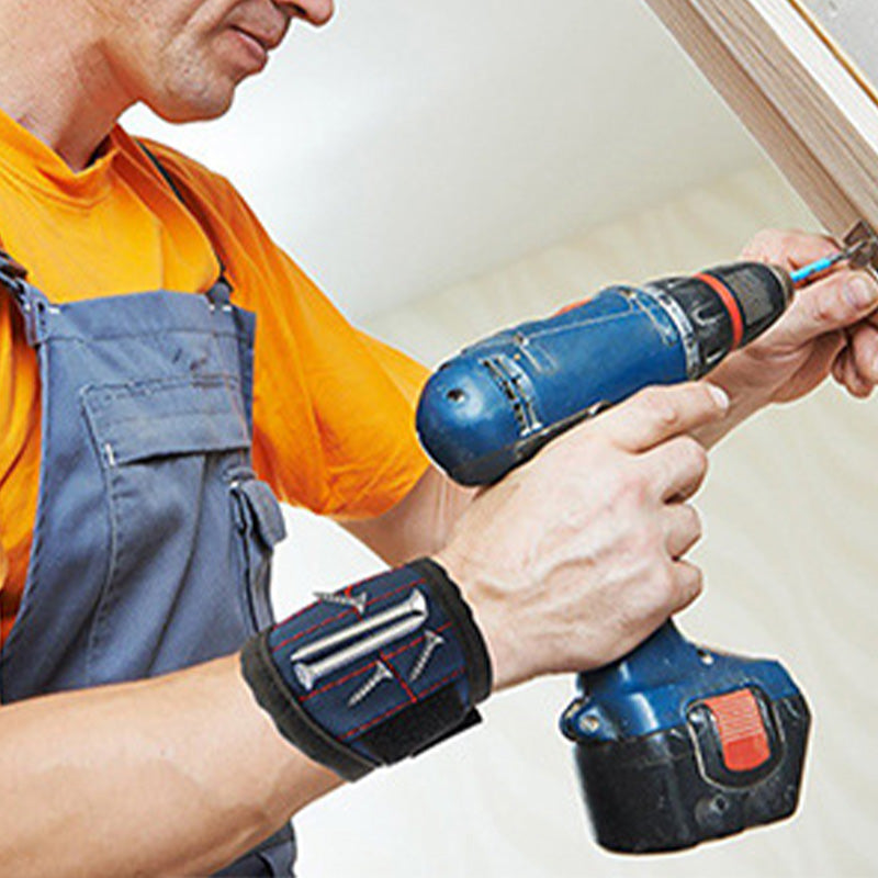 Adjustable Magnetic Wristband for Holding Screws