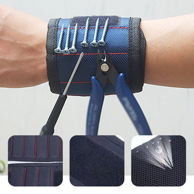 Adjustable Magnetic Wristband for Holding Screws