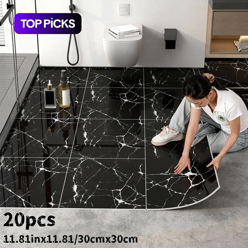 🥳2027 HOT SALE🥳💞50K+ SOLD!🚿🛡️ 50% OFF! Premium Floor Tile Sticker – 2.5mm thick, wear‑resistant. Anti‑slip texture, easy to clean. Covers old tiles or concrete. A safe & sturdy DIY upgrade. 👣💪