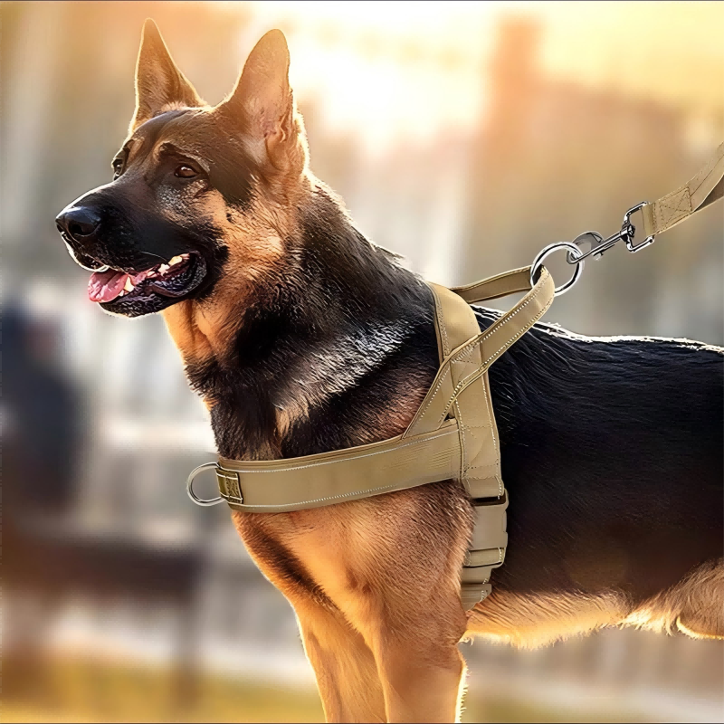 🥳2026 HOT SALE🥳💞50K+ SOLD!🐕💪 50% OFF! Heavy‑Duty Tactical Dog Harness – No‑pull, no‑choke. Reflective strips for night walks. Padded & easy‑grip handle. 🛡️✨