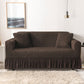 Bubble Texture Elastic Ruffled Sofa Cover